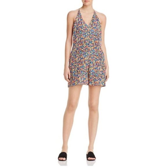 Rebecca Taylor Romper 6 Silk Confetti Floral Print Luxury Spring Summer Party - Picture 3 of 10